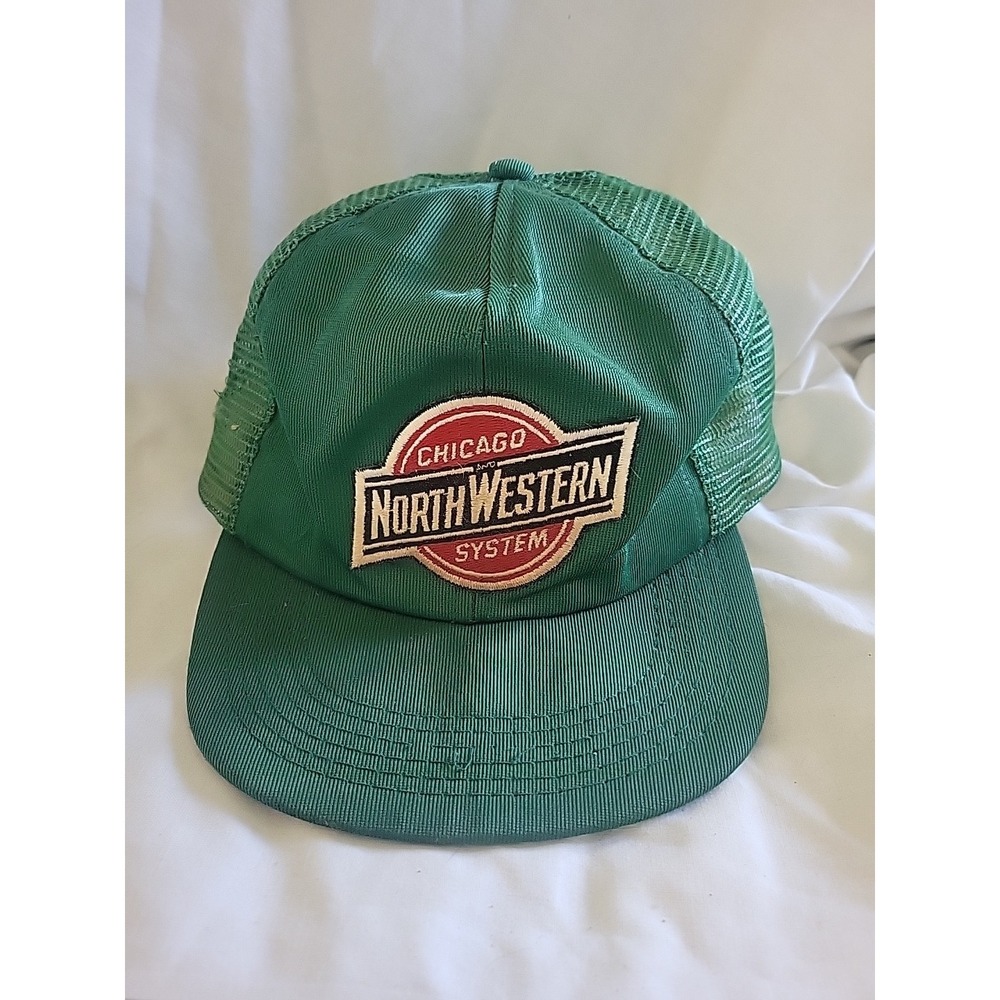Chicago Northwestern System Railroad Snapback Hat 1980s/90s Vintage